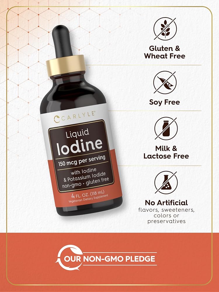Carlyle Liquid Iodine Drops 150 mcg - 4 fl oz - image 5