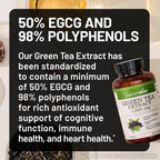 NatureWise Green Tea Extract Capsules 1000 mg - 50% EGCG & 98%