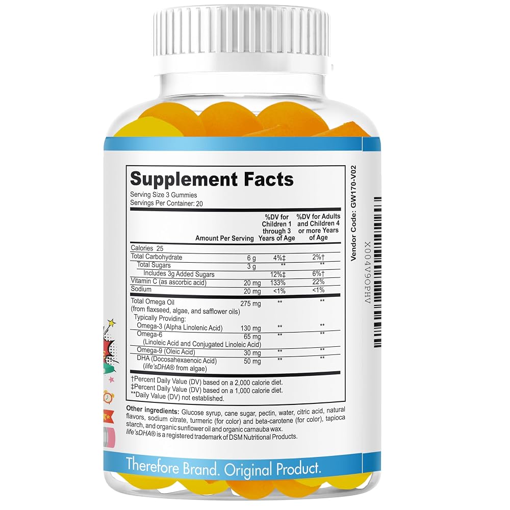 Therefore B.Brainy Focus Gummies for Kids & Teens - 60 Gummies - image 3