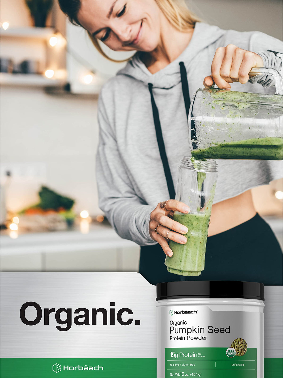 Horbäach Organic Pumpkin Seed Protein Powder - 16 oz - image 6