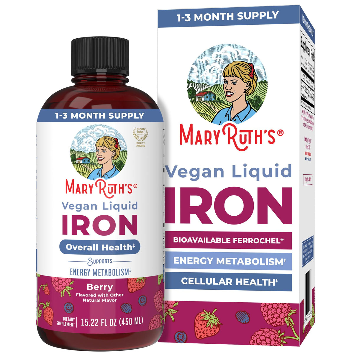 MaryRuth's Liquid Iron Supplement for Women, Men & Kids - 15.22 Fl Oz