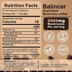 Balincer Mushroom Coffee, 6 Adaptogenic Mushrooms (Lion's Mane