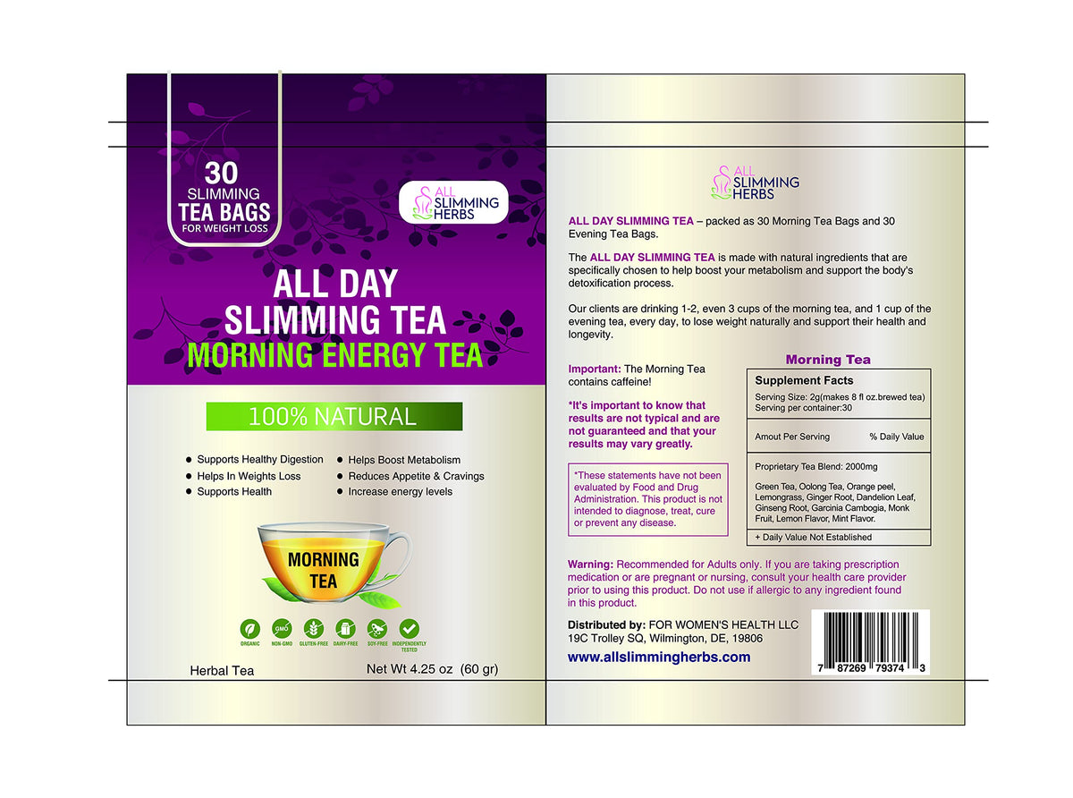ALL SLIMMING HERBS All Day Slimming Tea for Weight Loss - 60 Bags - image 2