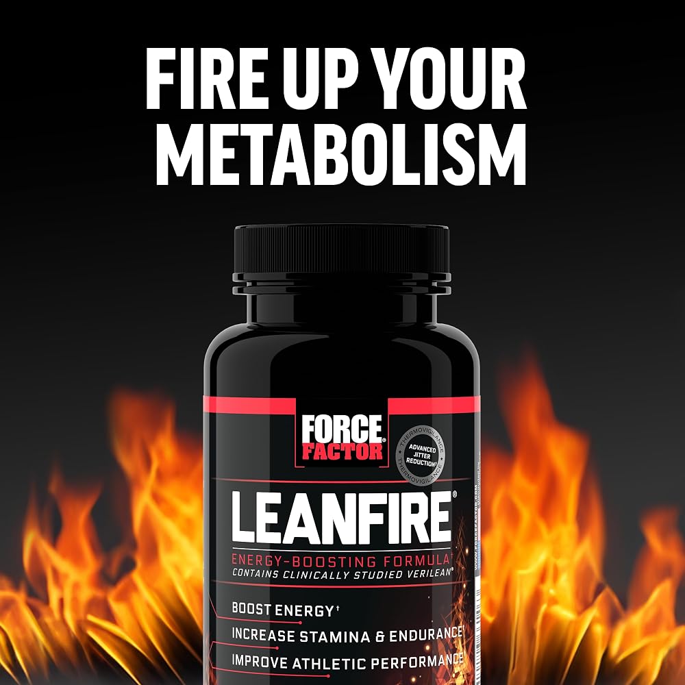 Force Factor LeanFire Pre-Workout Energy Pills - 60 Capsules - image 8