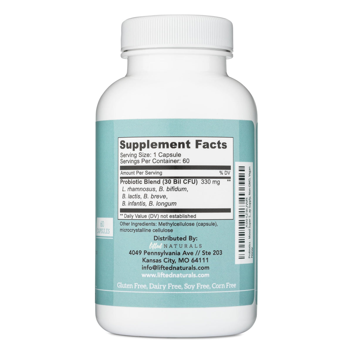 Lifted Naturals Probiotics Mood Super Strains - 60 Capsules - image 7