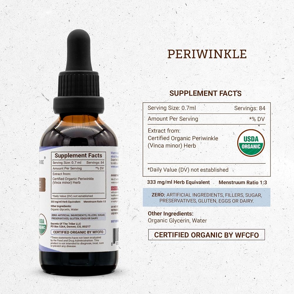 Secrets of the Tribe Periwinkle USDA Organic