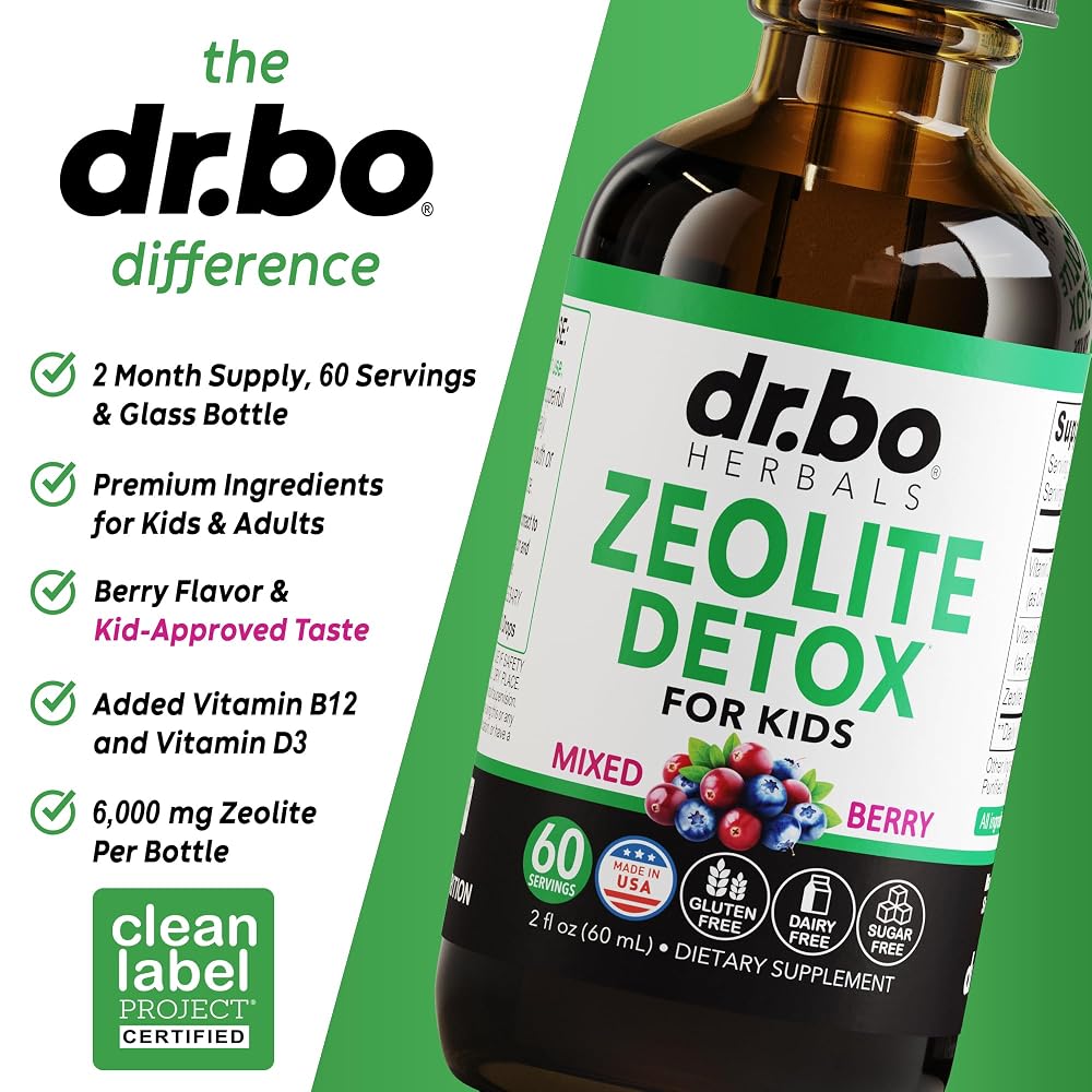 DR. BO Zeolite Detox for Kids Liquid Drops - 2 Fl Oz - image 7