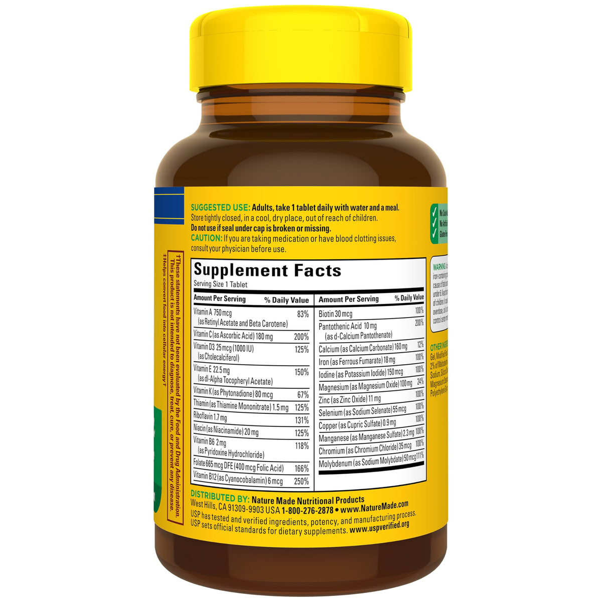 Nature Made Multivitamin with Iron - 130 Tablets - image 8