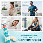 Swiss Imports Effervescent Magnesium + B Complex Dietary Supplement