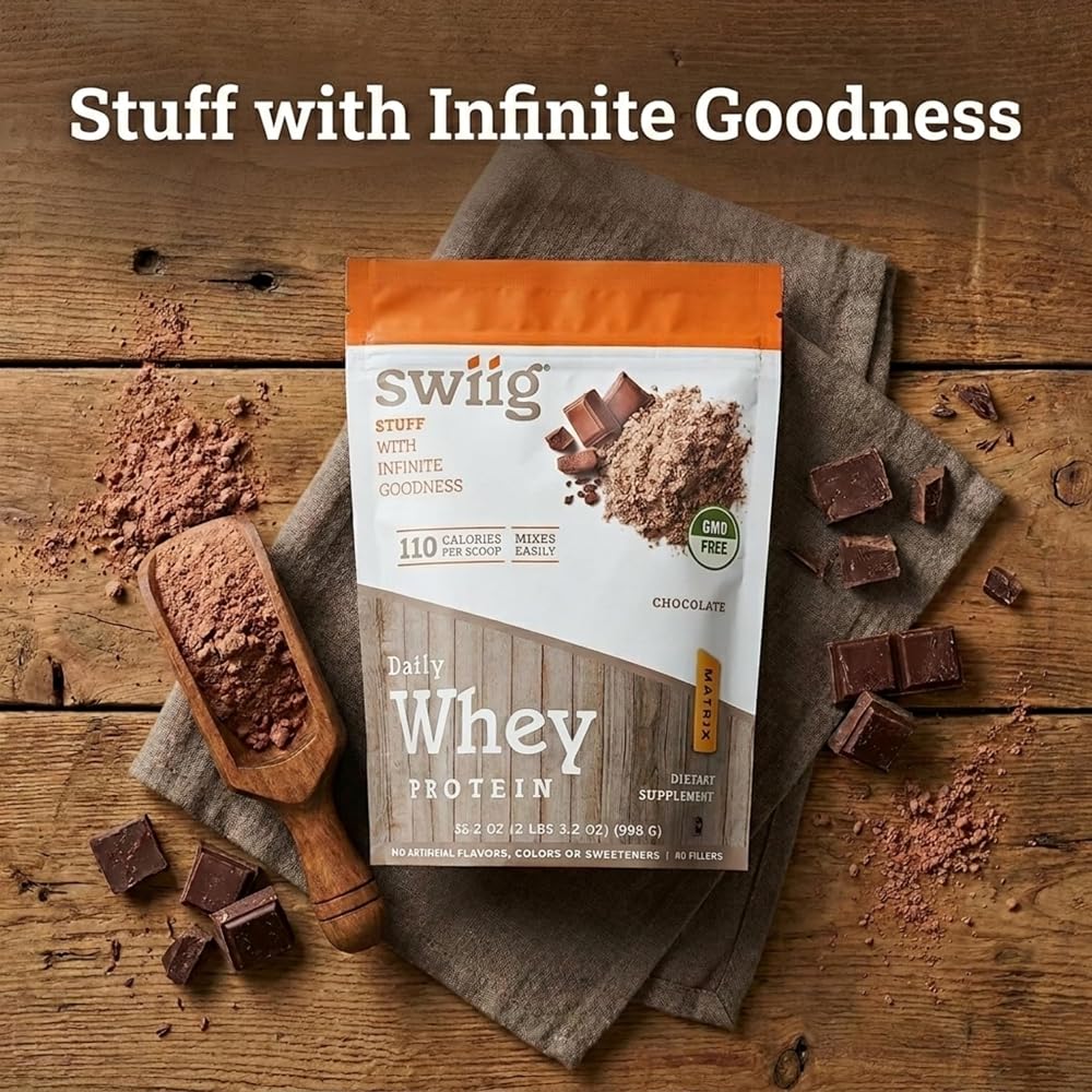 swiig Whey Matrix Protein Powder Chocolate - 2.2 lb - image 5