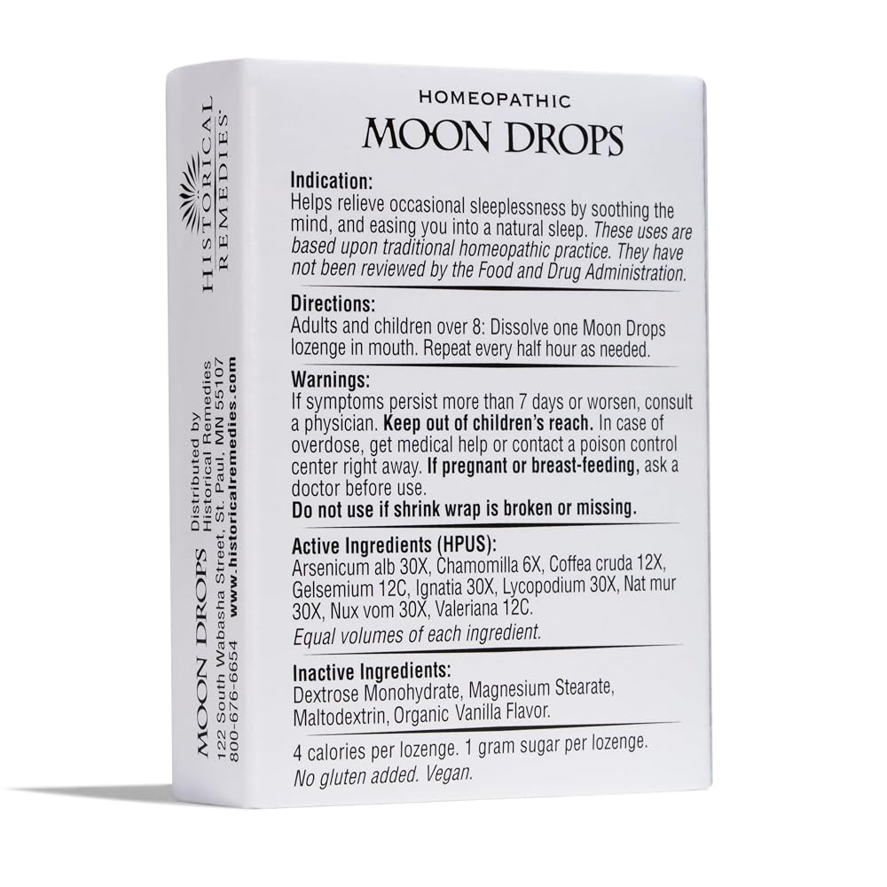 Historical Remedies Moon Drops Sleep Aid Lozenges - 180 Count - image 5