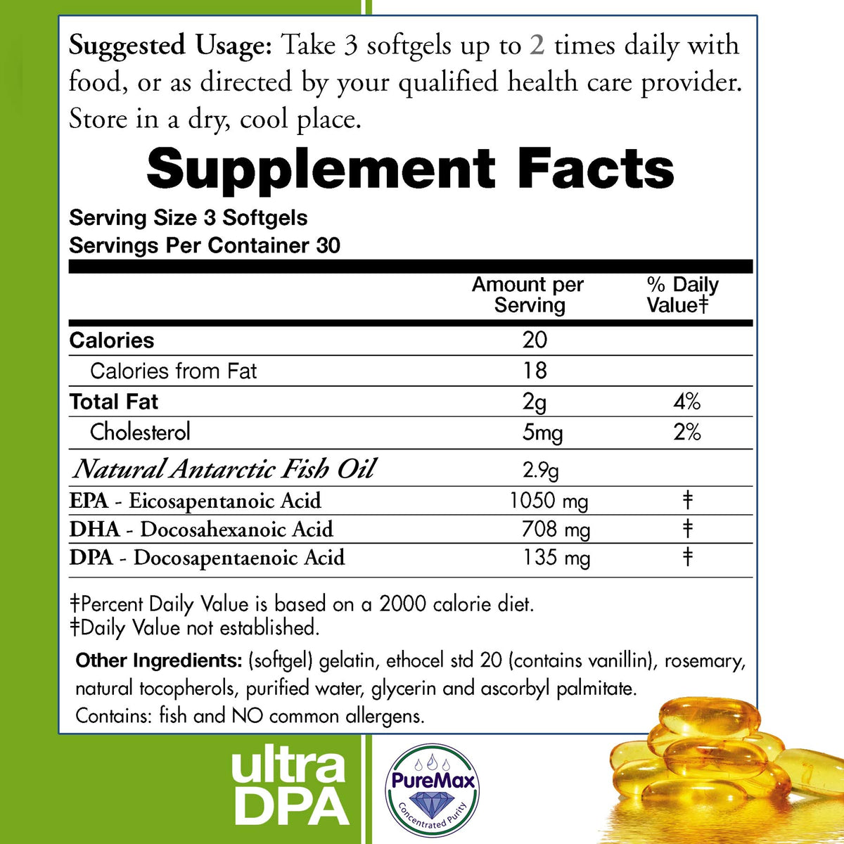 Moms For Nutrition Wild Caught Omega 3 Fish Oil - 270 Softgels - image 2