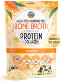 Paradise Naturals Grass-Fed Beef Bone Broth Powder with Probiotics - 40 Servings