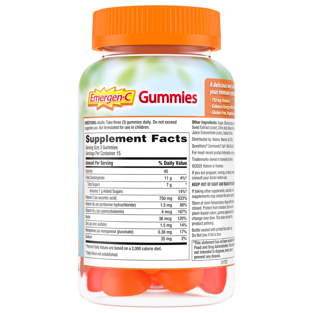 Emergen-C Vitamin C 750mg Immune Support Gummies - 45 Gummies - image 10