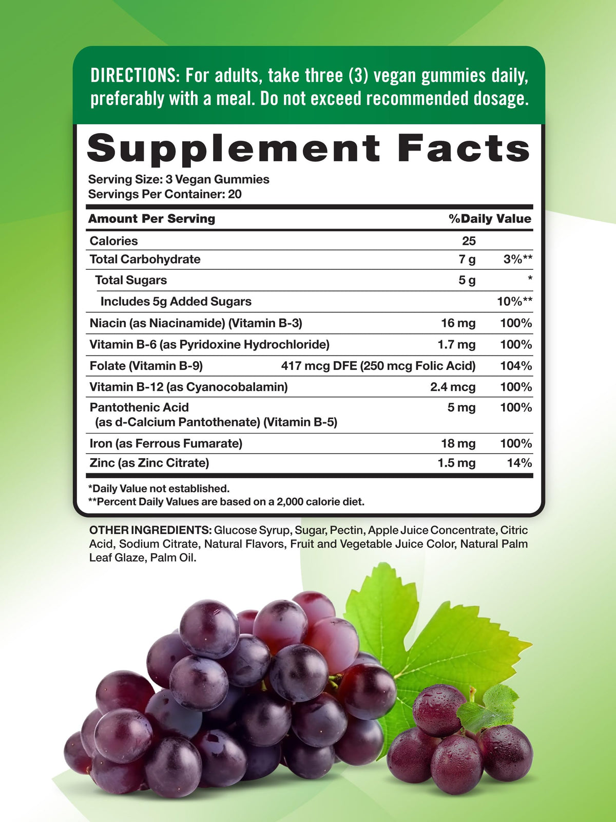 Nature's Truth Iron Gummies - 60 Count - image 2