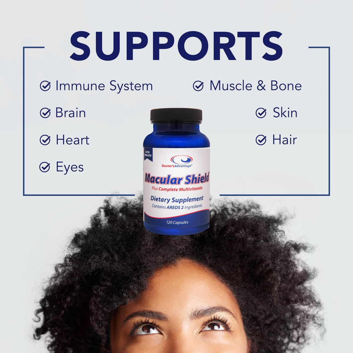 Doctor's Advantage Macular Shield Eye Vitamins + Multivitamin - 120 Capsules - image 3