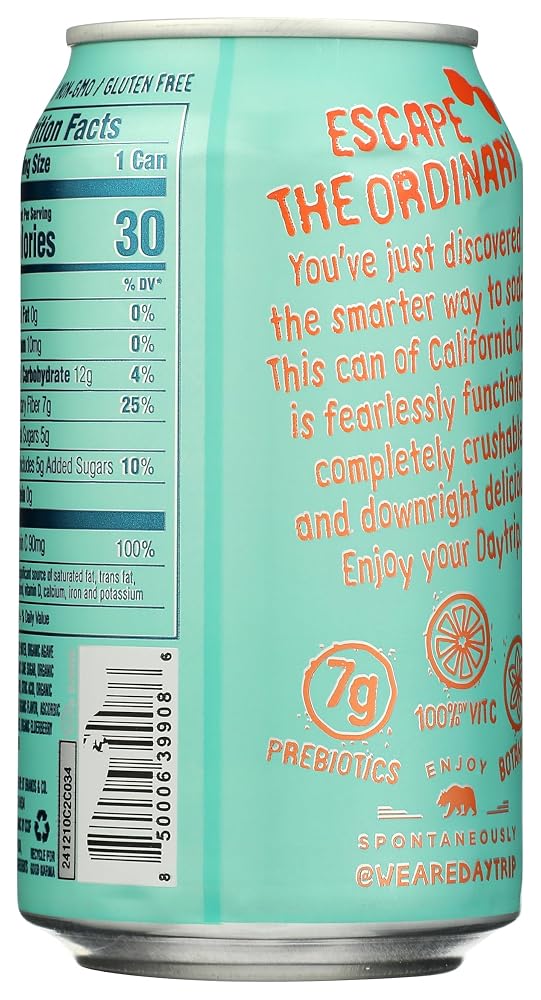 Daytrip Clementine Prebiotic Soda - 12 fl oz - image 2