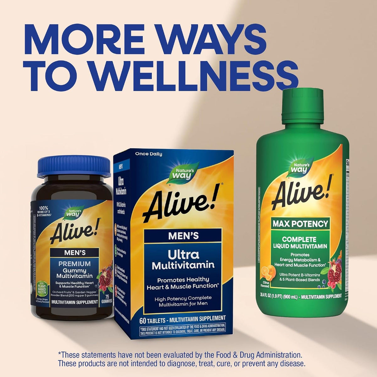 Nature's Way Alive! Men's Complete Multivitamin - 130 Tablets - image 8