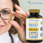 Total Activation Omega 3 Fish Oil 2000mg EPA DHA - 120 Softgels - image 8