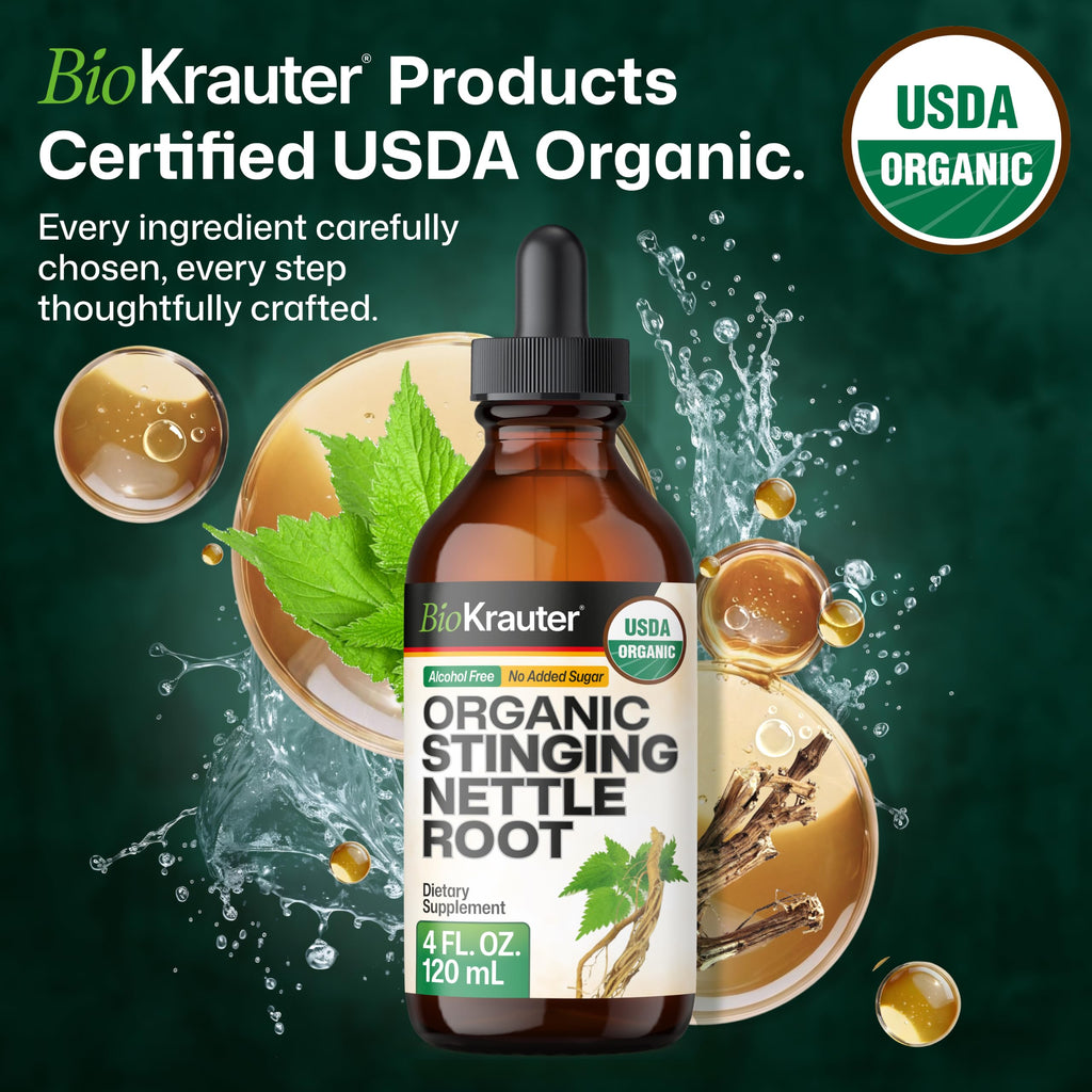 BIO KRAUTER Stinging Nettle Root Drops Organic - 4 Fl Oz - image 3