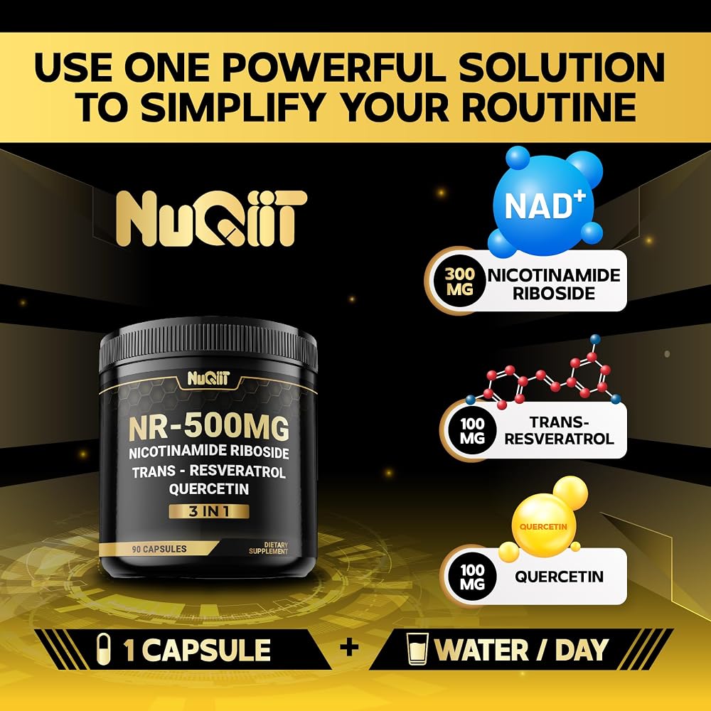 NUQIIT NAD+ Supplement with Nicotinamide Riboside - 90 Capsules - image 6