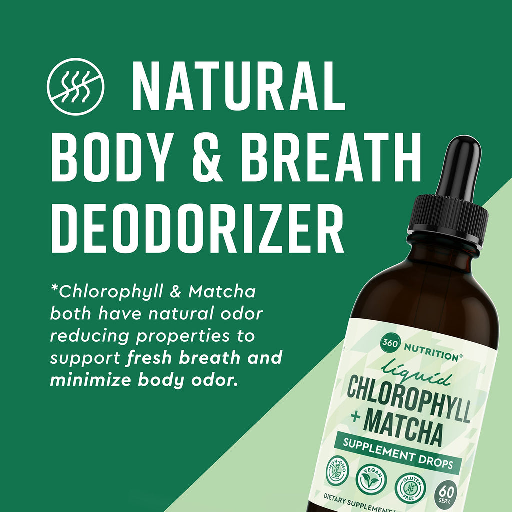 360 Nutrition Matcha Chlorophyll Liquid Drops with L-Theanine - 60 Servings - image 6