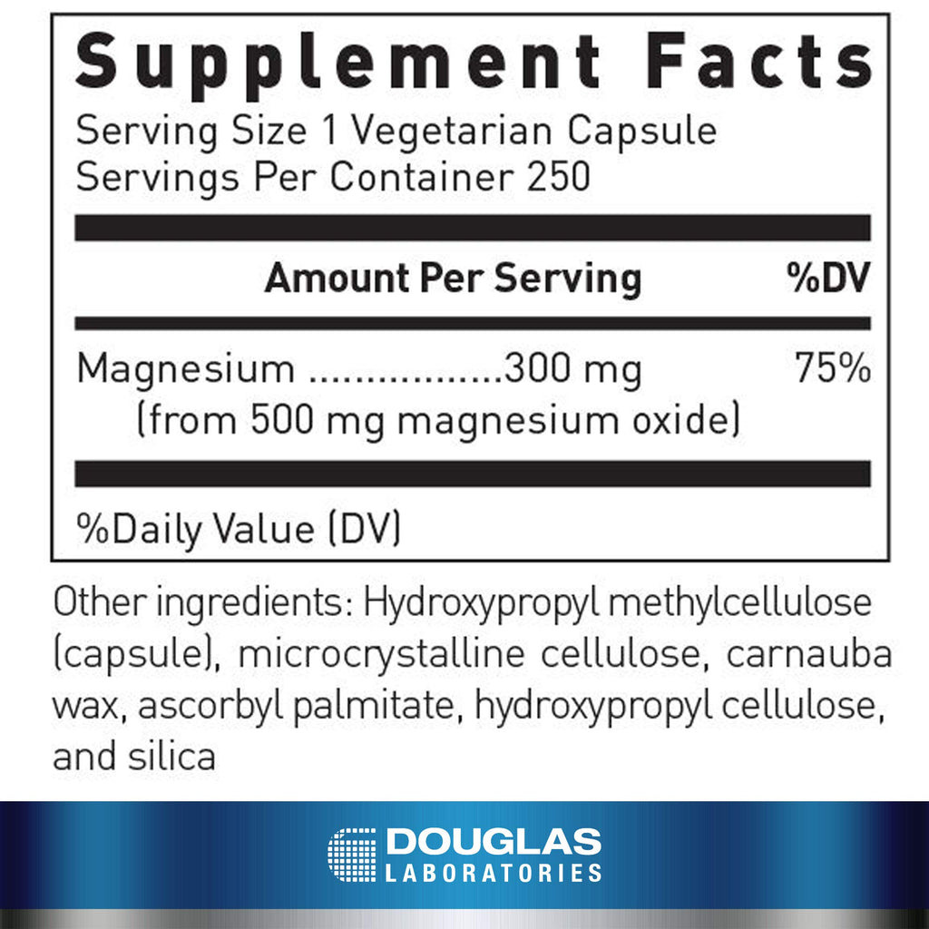 Douglas Laboratories Magnesium Oxide - 250 Capsules - image 2