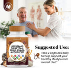 Superfood MD Lions Mane Mushroom Supplement with Turkey Tail Reishi