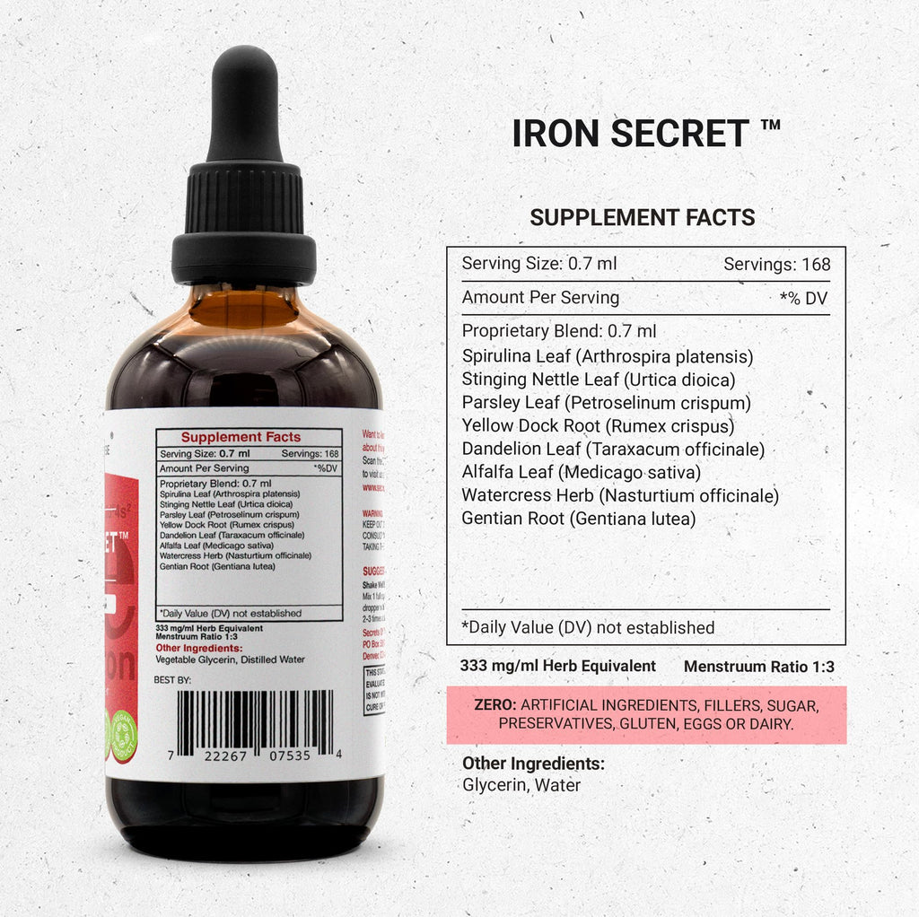 Secrets of the Tribe Iron Secret Alcohol-Free Extract