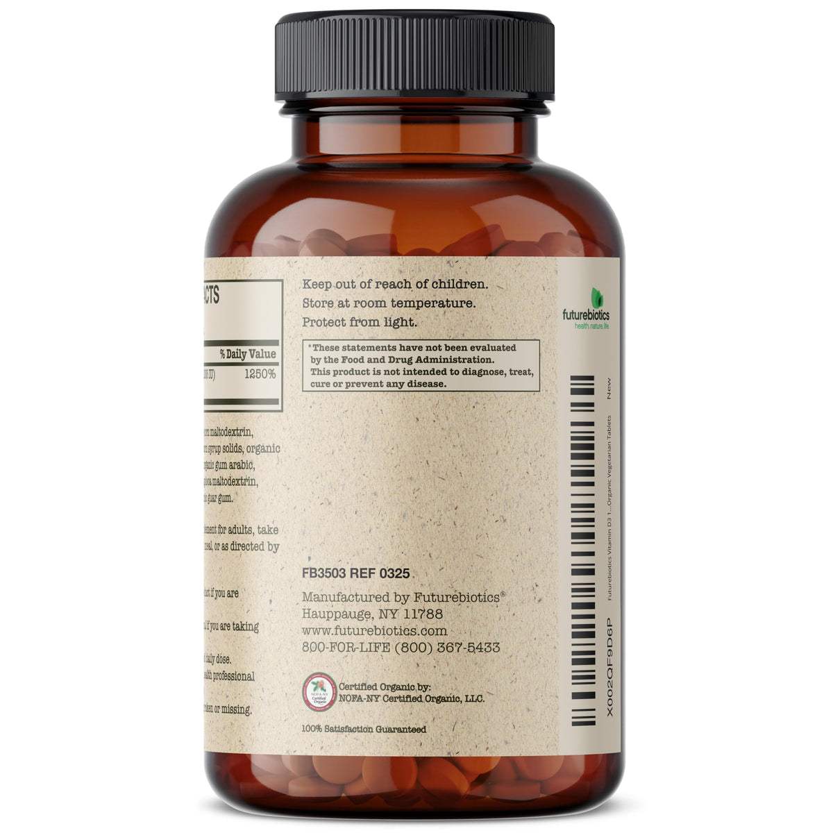 Futurebiotics Vitamin D3 10,000 IU Immune Support - 360 Tablets - image 7