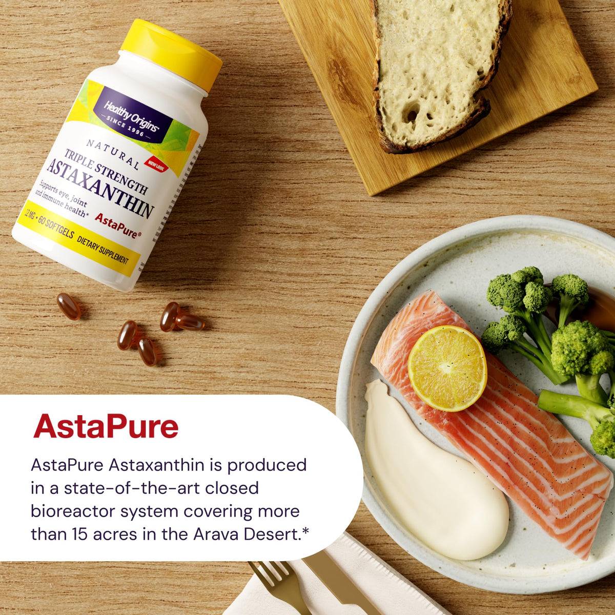 Healthy Origins Astaxanthin AstaPure 12 mg - 60 Softgels - image 5