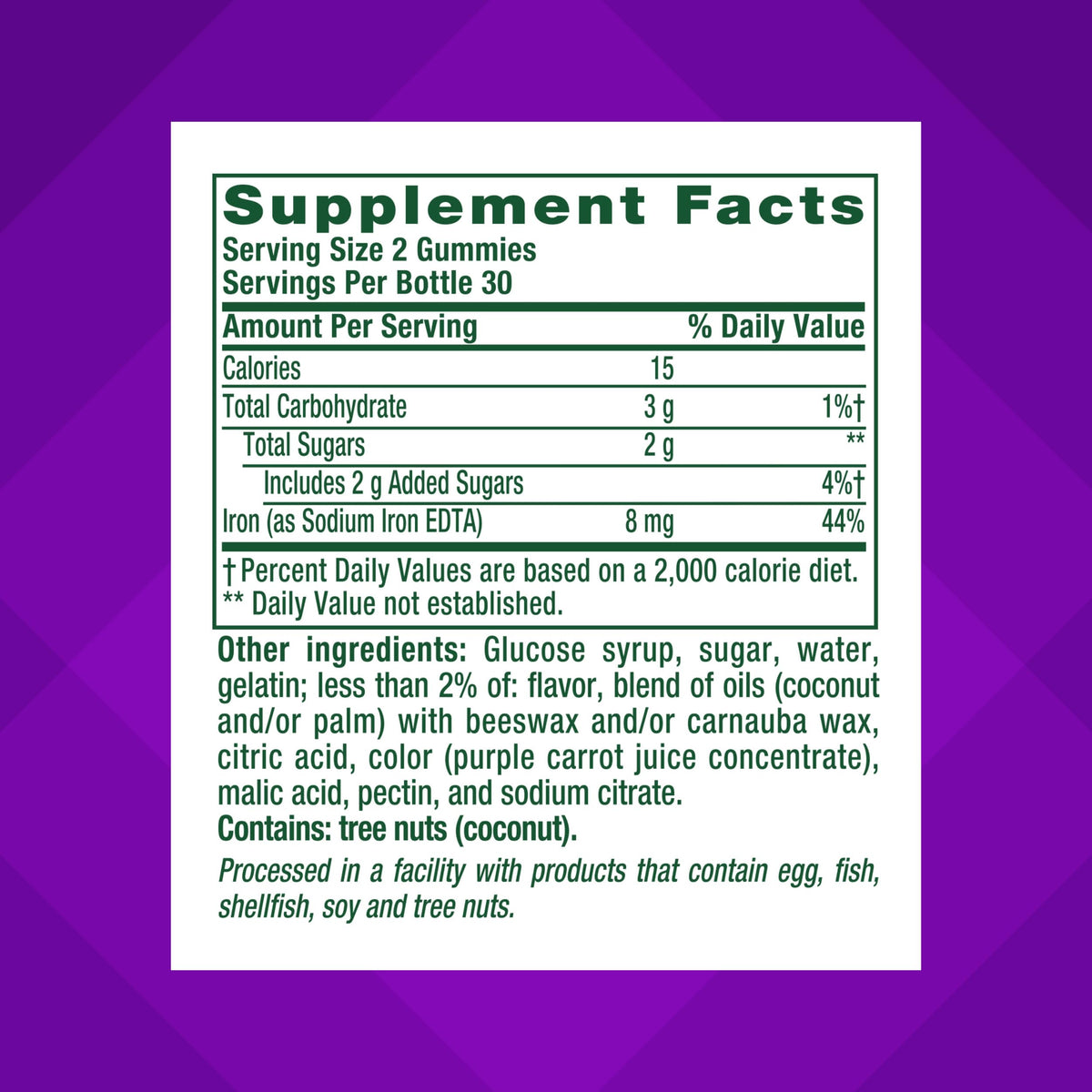 Vitafusion Iron Gummies - 60 Gummies - image 3