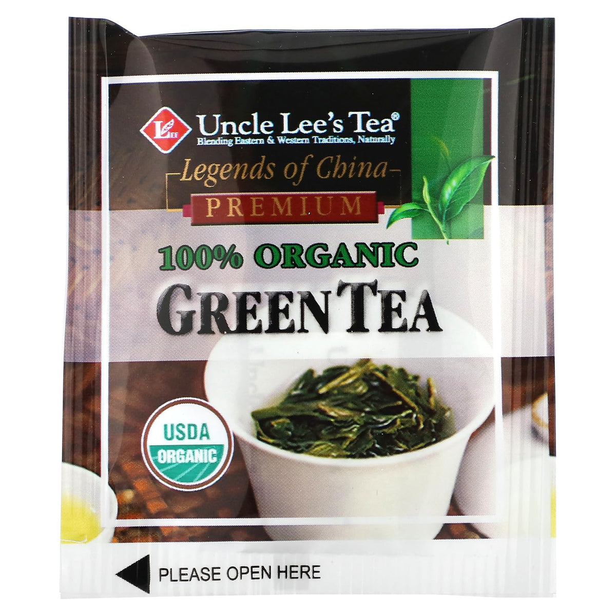 Uncle Lee's Tea Organic Green Tea - 40 Tea Bags - image 3