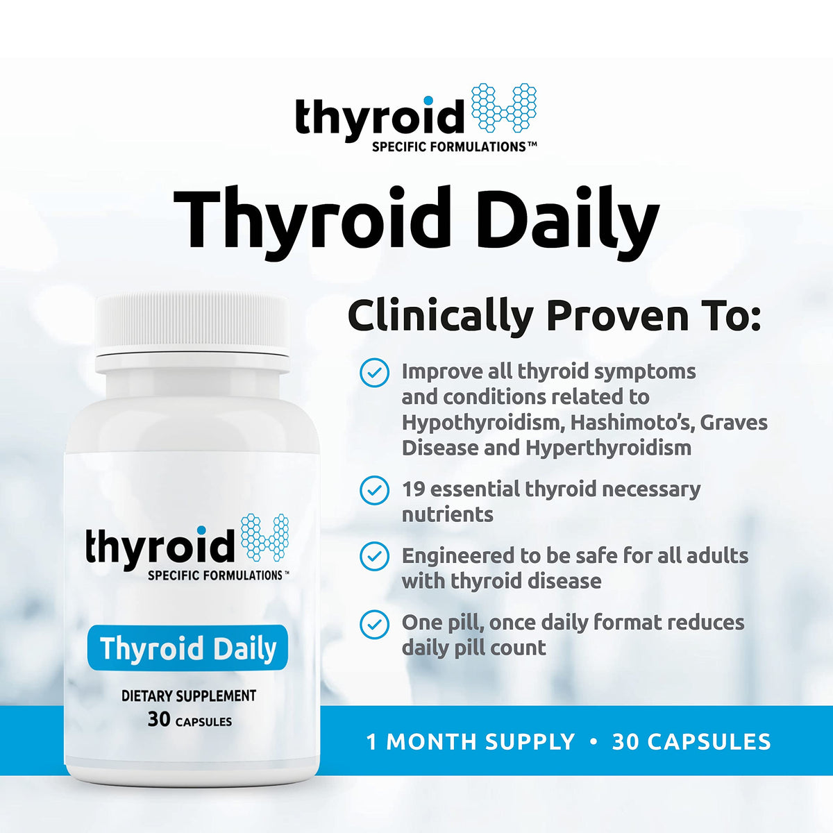 Thyroid Specific Formulations Thyroid Daily Multivitamin - 30 Capsules - image 2