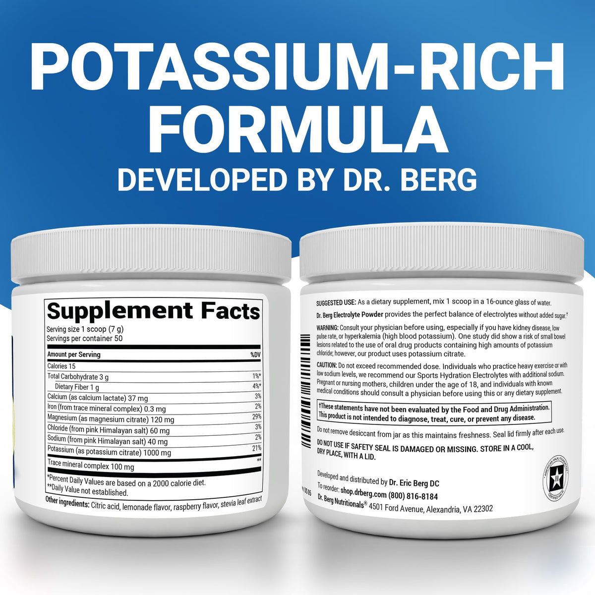 Dr. Berg Zero Sugar Hydration Keto Electrolyte Powder - 50 Servings - image 2