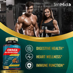 Tenmido Chaga Mushroom Extract 9-Ingredient Blend - 90 Capsules - image 6
