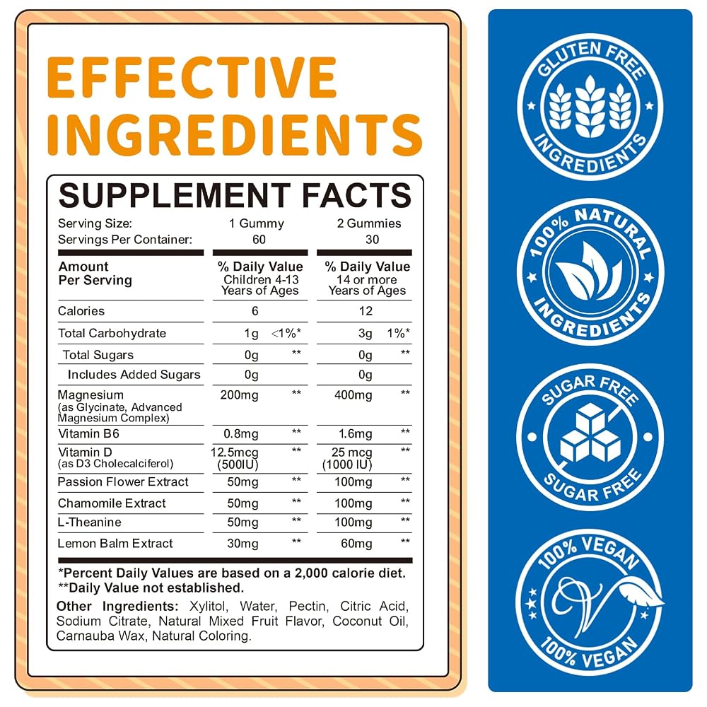 ReviNutra Magnesium Glycinate Gummies for Sleep - 60 Gummies - image 7