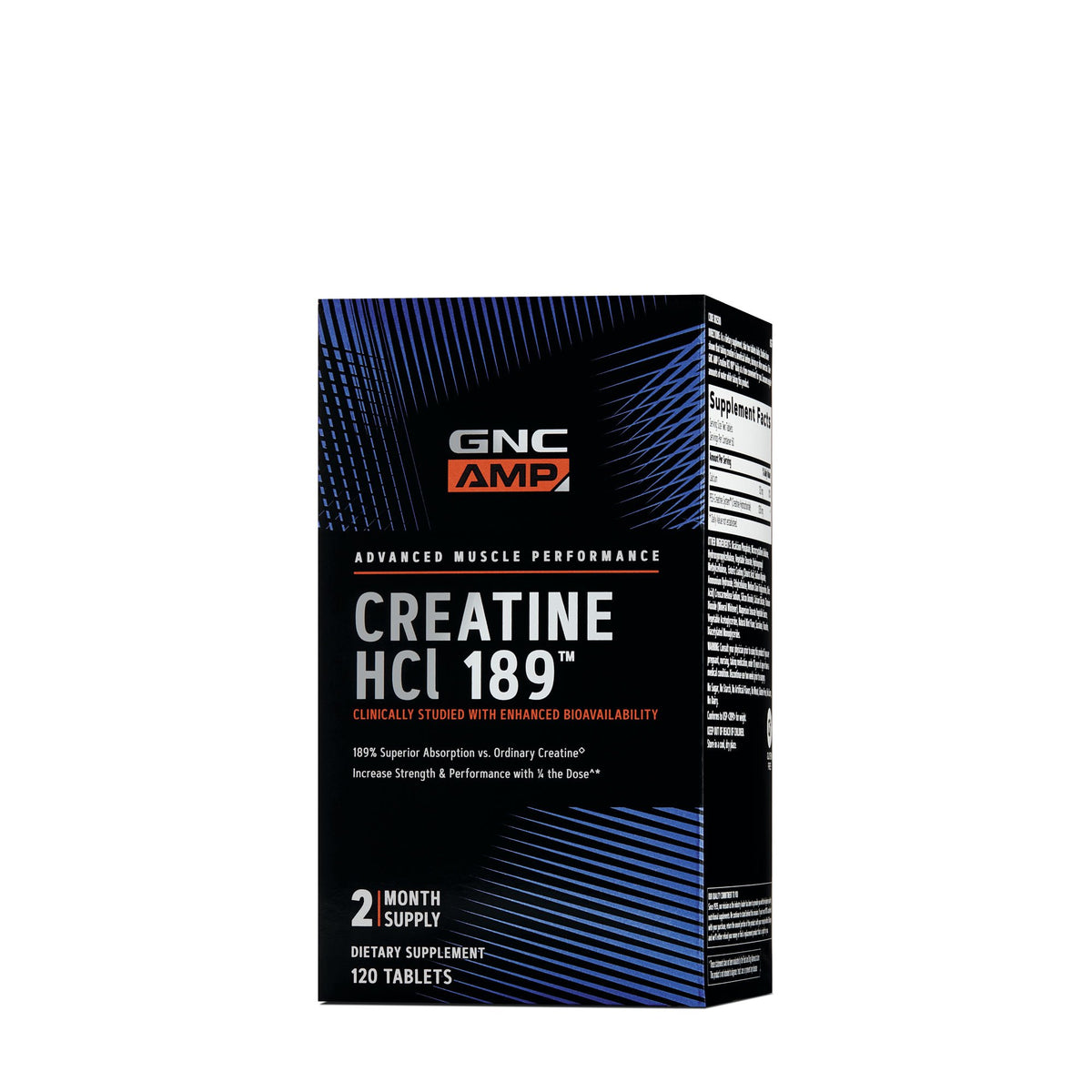 GNC AMP Creatine HCl 189 - 120 Capsules