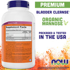 NOW Foods Organic D-Mannose Powder - 20 oz (Pack of 2) - image 2