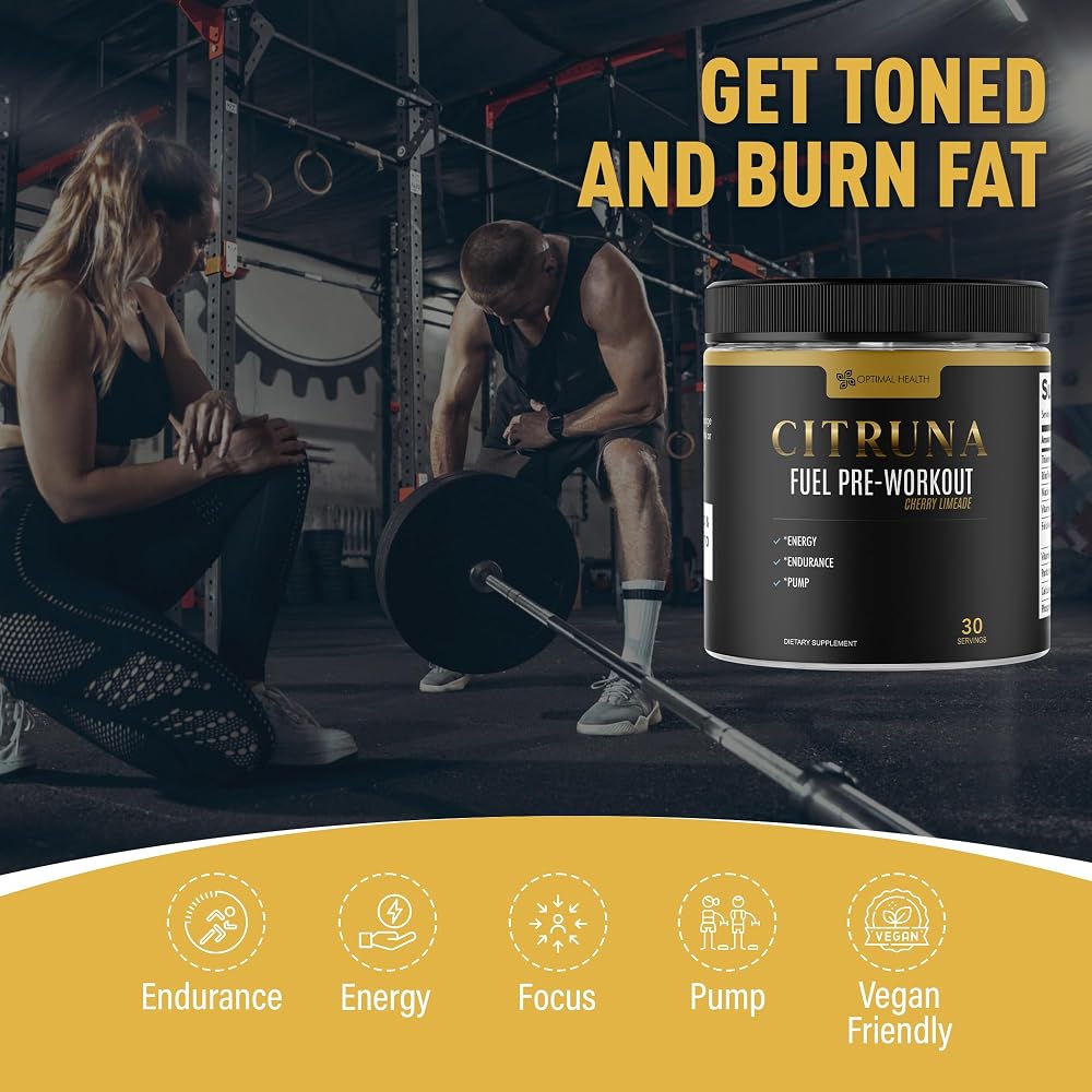 Citruna Fuel Pre Workout Mix Energy Supplement - 30 Servings - image 5