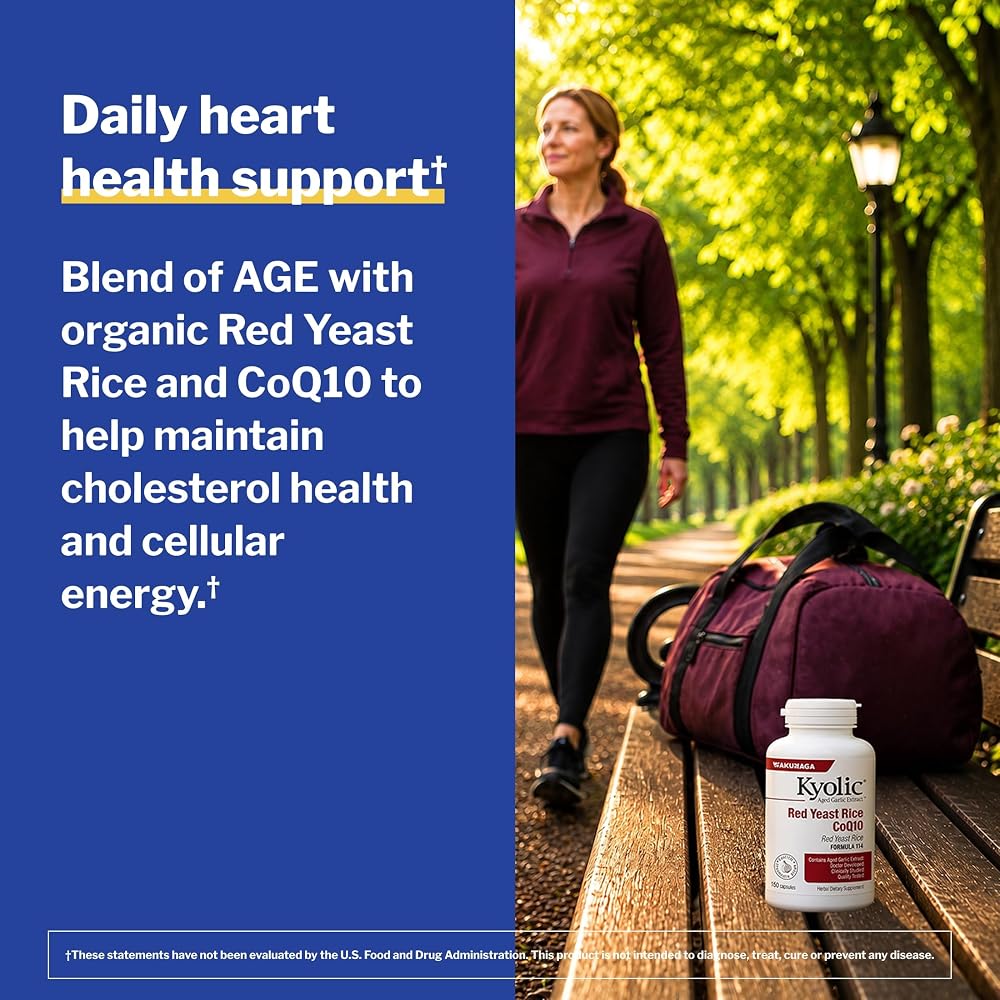 Kyolic Aged Garlic Extract Red Yeast Rice CoQ10 - 150 Capsules - image 4