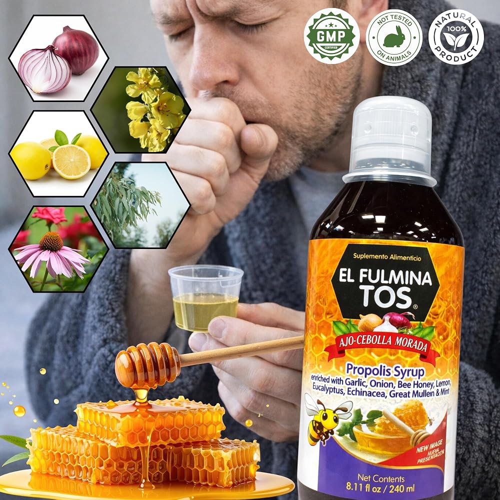 Fulminatos El Fulmina TOS Herbal Syrup with Propolis & Honey - 240 mL - image 7
