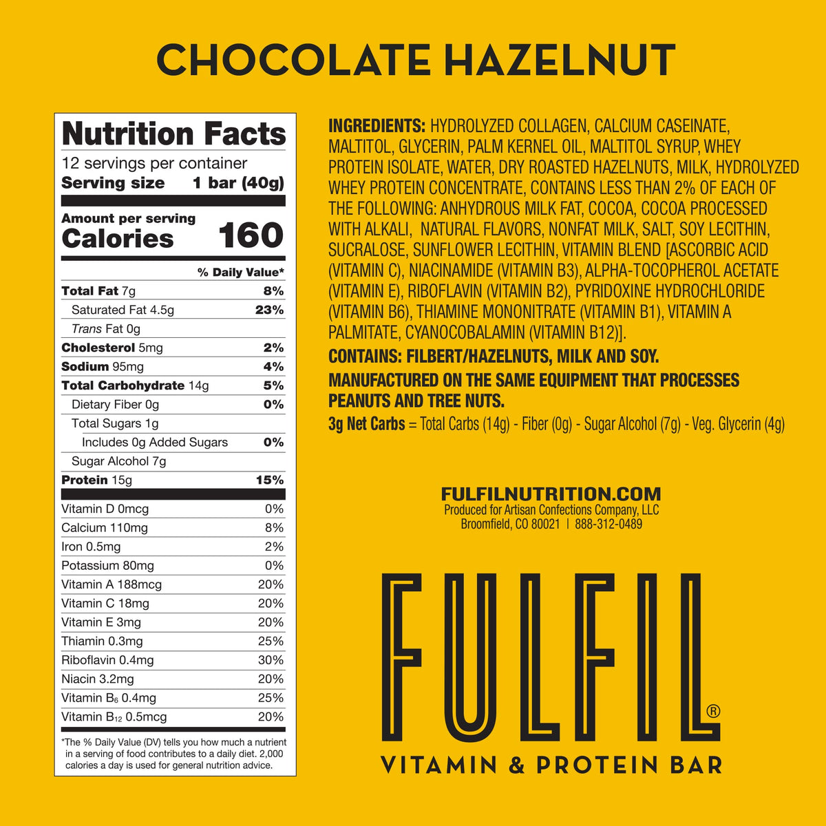 FULFIL Protein Snack Bars Variety Pack, Gluten Free - 12 Count - image 7