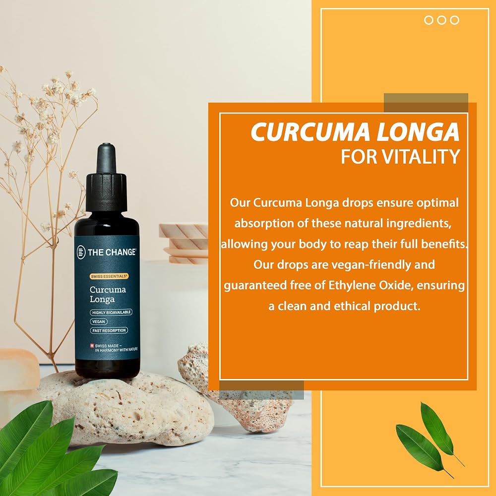 B THE CHANGE Curcuma Longa Drops with Selenium - 60ml - image 2