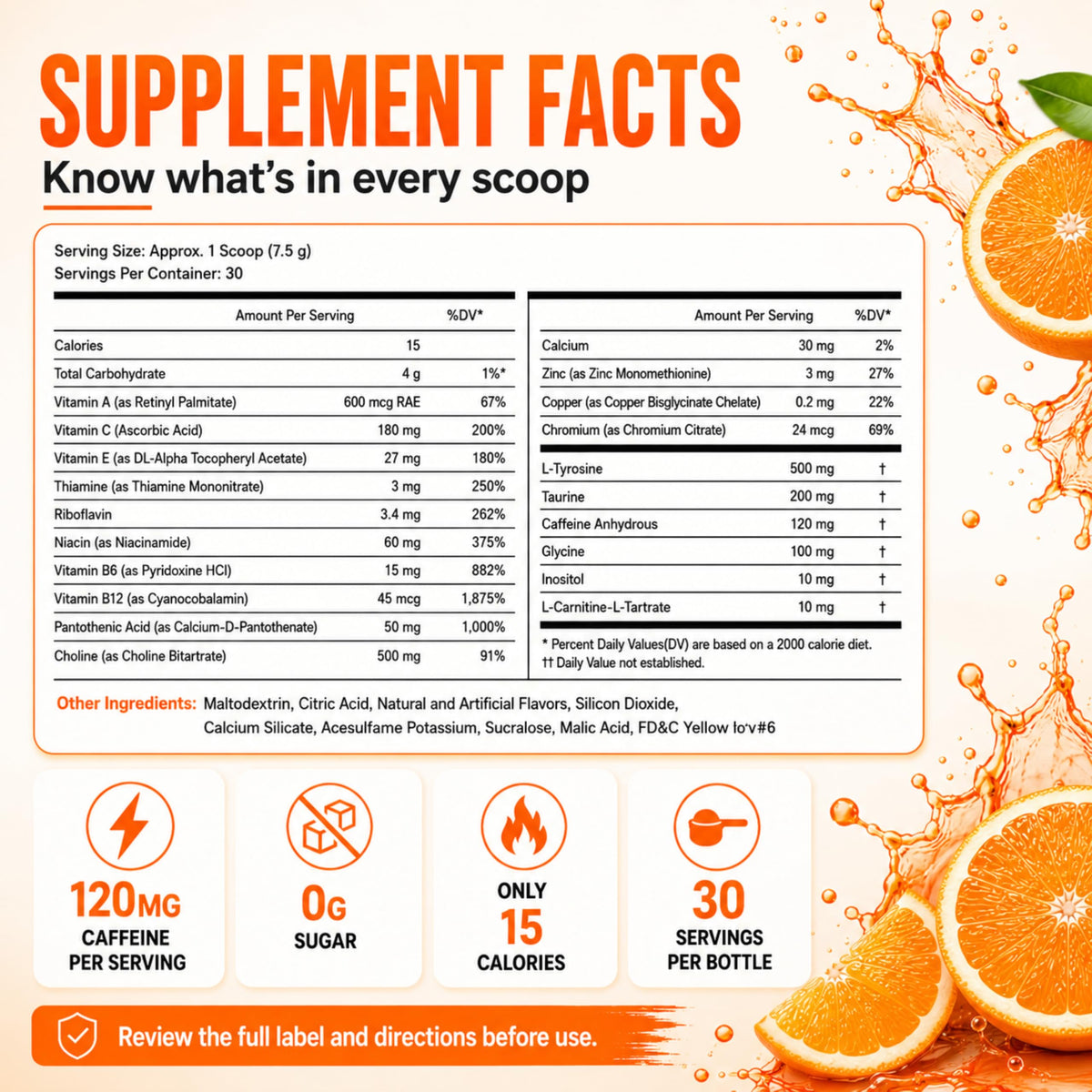 Morning Buzz Energy Drink Powder - Energy Boost Drink Mix