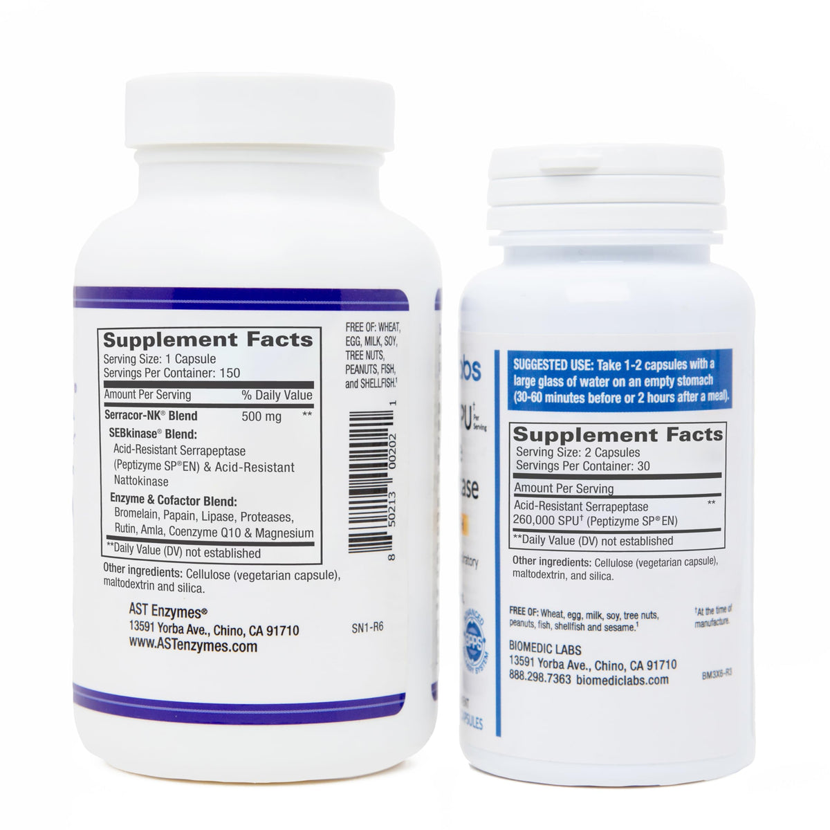 Biomedic Labs RX Serracor-NK & Serra-RX Serrapeptase Enzyme Bundle - image 3