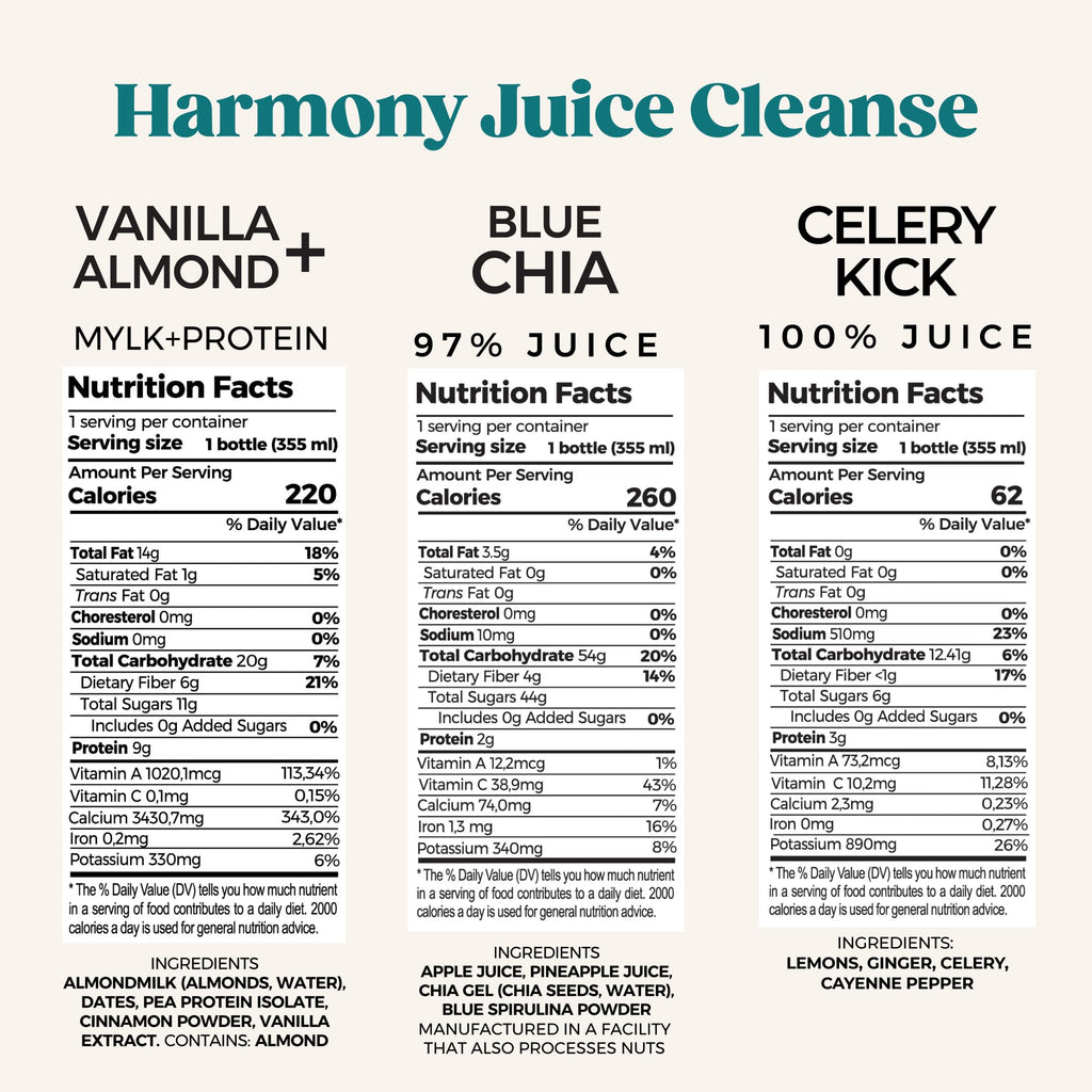 PUR Cold Pressed Harmony Cold Pressed Juice Cleanse