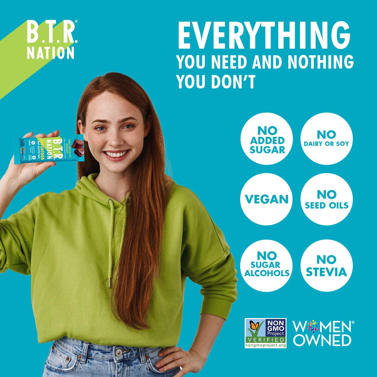 B.T.R. Vegan Keto Superfood Protein Bars
