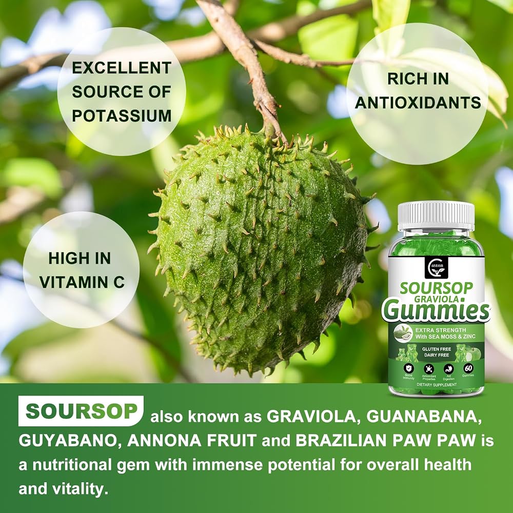 GORNVB Organic Soursop Graviola Gummies