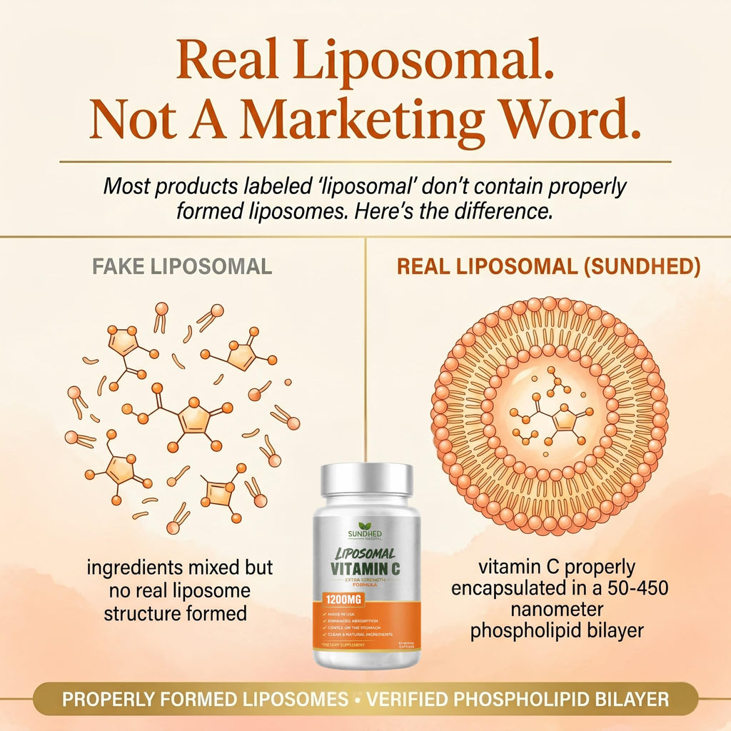 Sundhed Natural Pure Liposomal Vitamin C - 1200mg Immune System